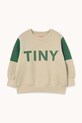 Tinycottons bluza bawełniana dziecięca TINY COLOR BLOCK SWEATSHIRT AW25.274 brązowy AW25