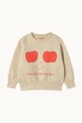 Tinycottons bluza bawełniana dziecięca APPLES EYES GRAPHIC SWEATSHIRT AW25.296 beżowy AW25