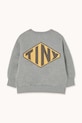 BIMBA Tinycottons felpa in cotone bambino/a DIAMOND TINY GRAPHIC SWEATSHIRT AW25.297 grigio