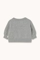 Tinycottons bluza bawełniana niemowlęca CHERRY GRAPHIC BABY SWEATSHIRT AW25.302 szary AW25