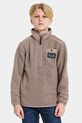 Суичър Didriksons EXA KIDS HALF Z без качулка кафяв 505638.9BYA