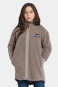 Didriksons bluza dziecięca AMPERE KIDS FZ L bez kaptura brązowy 505678.9BYA