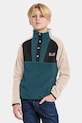 Didriksons bluza dziecięca YOKTO K 1/2 BTN 2 bez kaptura turkusowy 505780.9BYA