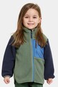 Μπλούζα Didriksons ANTEN KIDS FULLZIP με κουκούλα πράσινο 505906.9BYA