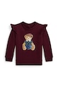Detská mikina Polo Ralph Lauren bavlna burgundské 310982874001