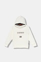 Детски суичър Napapijri BURGEE с качулка бял NP0A4I6T2061.98.128