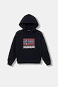 Dětská mikina Napapijri B-ADIGE s kapucí námořnická modř NP0A88ZX1761.98.128