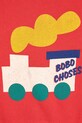 Chlapec Bavlnená mikina pre bábätká Bobo Choses Choo Choo 225AB046 červená