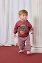 Bobo Choses csecsemő melegítőfelső pamutból Roll The Dice pamut rózsaszín 225AB048