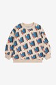 Bobo Choses hanorac de bumbac pentru bebeluși Doggy Mate cu modele bej 225AB052