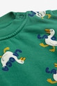 Bavlnená mikina pre bábätká Bobo Choses La oca 225AB117 zelená AW25