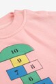 Момче Бебешки памучен суичър Bobo Choses Hopscotch 225AB118 розов
