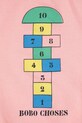 Бебешки памучен суичър Bobo Choses Hopscotch розов 225AB118