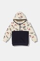 Puma bluza dziecięca LITTLE RUNNERS Half-Zip Hoodie PS wzorzyste beżowy 688478.