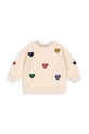 Konges Sløjd bluză copii LOU TERRY SWEAT SHIRT OCS KS103871.9BYA bej AW25