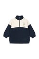 Konges Sløjd bluza LOUPY LOU HALF ZIP SWEAT OCS bez kaptura granatowy KS103872.9BYA