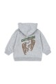 Chłopiec Konges Sløjd bluza dziecięca z bawełną LOU SWEAT ZIP HOOD OCS KS103865.9BYA szary