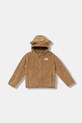 Детски суичър The North Face KID CAMPSHIRE F/Z HOODIE с качулка кафяв NF0A88VRBQ81