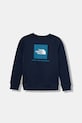 The North Face bluză copii TEEN BOX NSE REGULAR CREW print bleumarin NF0A89H7DIA1