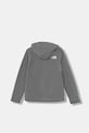 The North Face bluza dziecięca TEEN GLACIER FZ HOODIE NF0A8CVFCQI1 szary AW25