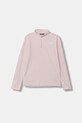 Βρεφική μπλούζα fleece The North Face TEEN GLACIER 1/4 ZIP PULLOVER απλικέ ροζ NF0A8CVGBP61