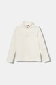 Детски суичър The North Face TEEN GLACIER 1/4 ZIP PULLOVER без качулка бежов NF0A8CVGQLI1
