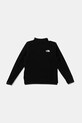 Детски поларен суичър The North Face KID GLACIER 1/4 ZIP PULLOVER NF0A8CVJJK31 черен AW25