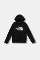 Detská mikina The North Face TEEN DREW PEAK PULLOVER HOODIE s kapucňou čierna NF0A8EHHJK31