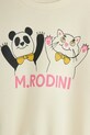 Chłopiec Mini Rodini bluza bawełniana dziecięca Panda & cat 25720136 beżowy