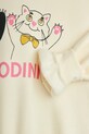 Mini Rodini bluza bawełniana dziecięca Panda & cat beżowy 25720136