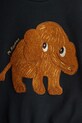 Mini Rodini bluza bawełniana dziecięca Mammoth czarny 25720147