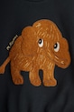 Mini Rodini bluza bawełniana dziecięca Mammoth czarny 25720147