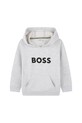 BOSS bluza dziecięca z kapturem szary J52351.126.150