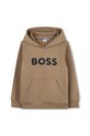 Дитяча кофта BOSS з капюшоном коричневий J52351.162.174