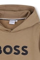 Chłopiec BOSS bluza dziecięca J52351.162.174 brązowy