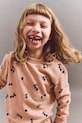 Dětská bavlněná mikina Liewood Thora Printed Sweatshirt LW20357.9BYA oranžová