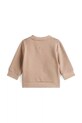 Tommy Hilfiger bluza niemowlęca z bawełną KN0KN02071.9BYA brązowy AW25