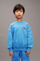 Mini Rodini bluza bawełniana dziecięca Dog aplikacja niebieski 11000311