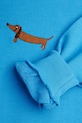 Mini Rodini bluza bawełniana dziecięca Dog 11000311 niebieski