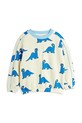 Mini Rodini bluza bawełniana dziecięca Dino wzorzyste biały 25720114