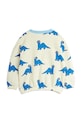 Детски памучен суичър Mini Rodini Dino 25720114 бял AW25
