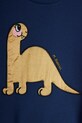 Mini Rodini bluza bawełniana dziecięca Dino granatowy 25720116