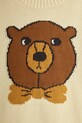 Mini Rodini bluza bawełniana dziecięca Bear beżowy 25720121