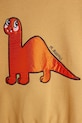 Παιδική βαμβακερή μπλούζα Mini Rodini Dino πορτοκαλί 25720133