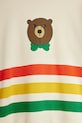 Fiú Mini Rodini gyerek melegítőfelső pamutból Bear 25720151 bézs