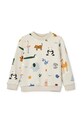Дитяча бавовняна кофта Liewood Thora Printed Sweatshirt LW20671.9BYA бежевий AW25