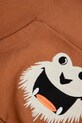 Coccodrillo bluza bawełniana dziecięca brązowy ZC5132301YBK