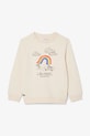 Lacoste bluza bawełniana dziecięca nadruk beżowy SJ8452