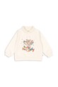 Konges Sløjd bluza bawełniana dziecięca SPOTTY LS POLO GOTS KS104433.9BYA beżowy AW25
