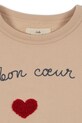 Chłopiec Konges Sløjd bluza dziecięca LOU SWEAT SHIRT GOTS KS104513.9BYA beżowy